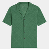 Devin | Textured Polo with Open Collar