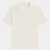 Devin | Textured Polo with Open Collar