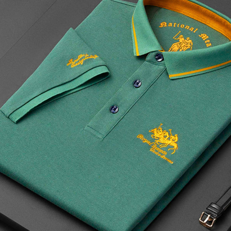 Dustin | Navy Club Stripe Polo