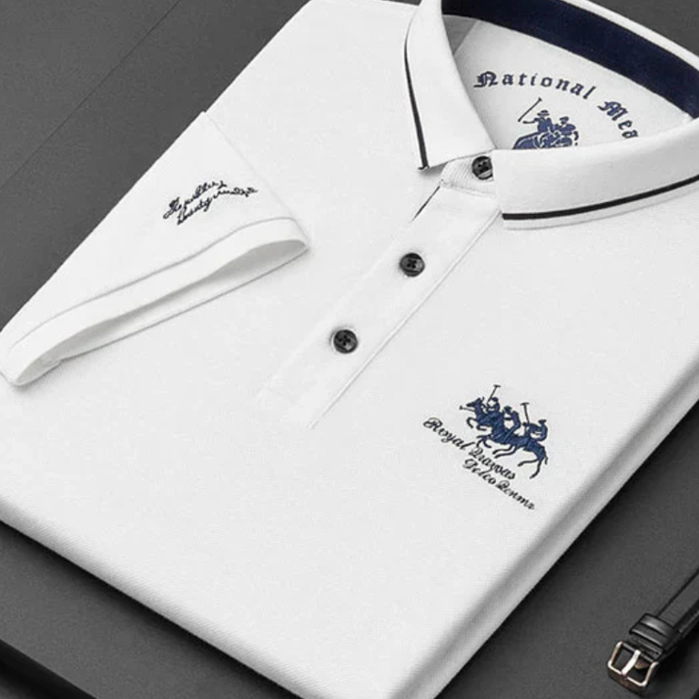 Dustin | Navy Club Stripe Polo