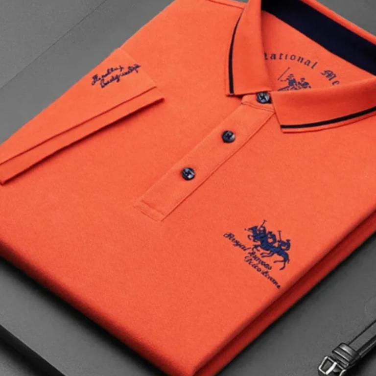 Dustin | Navy Club Stripe Polo