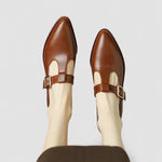 Maureen pointed toe T-strap Mary Jane shoes, view 4