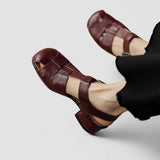 Cassie woven slingback Mary Jane shoes, view 8