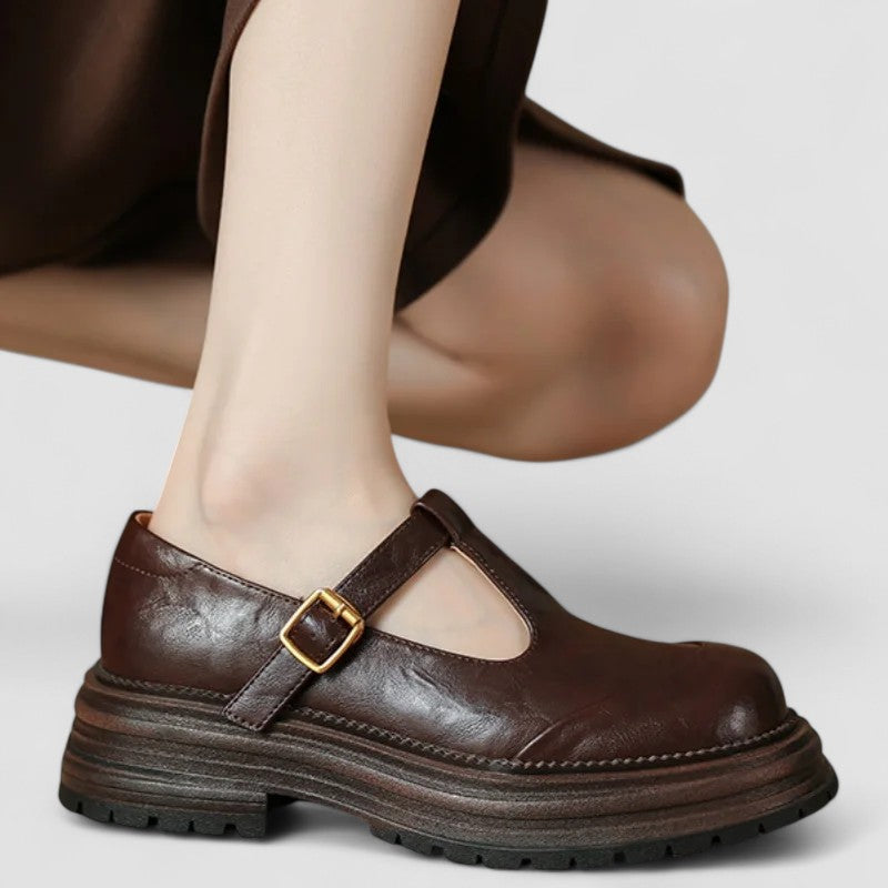 Allie chunky T-strap Mary Jane shoes, front view