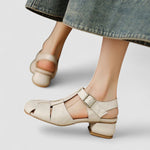 Cassie woven slingback Mary Jane shoes, view 7