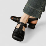 Cassie woven slingback Mary Jane shoes in Black, view 2