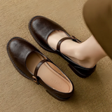 Classic Comfort Mary Janes Made Of Leather