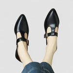 Maureen pointed toe T-strap Mary Jane shoes, view 5