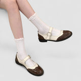 Tess two tone spectator Mary Jane shoes, view 7