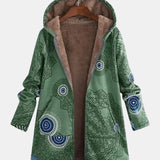 Adele | Sherpa Jacket with Folk Print