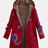 Adele | Sherpa Jacket with Folk Print