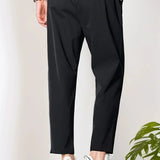 Rhett men's cropped tapered smart pants, view 3
