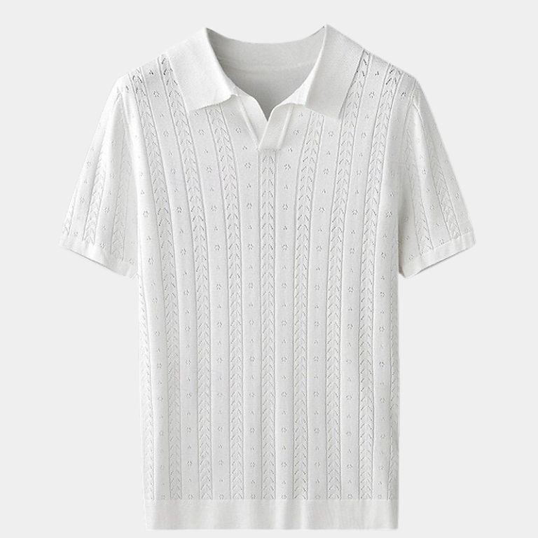 Curtis | Textured Knit Polo