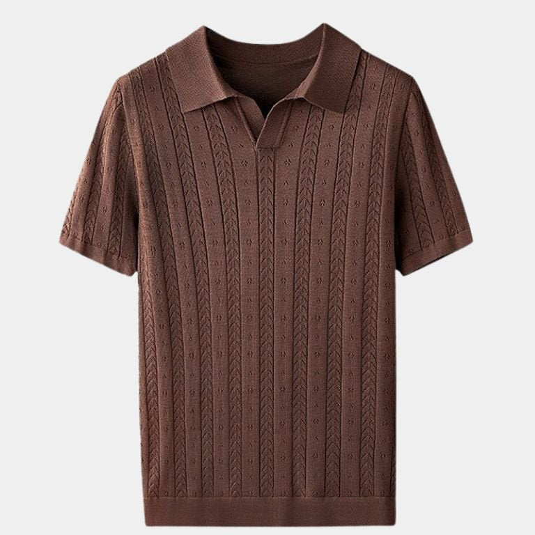 Curtis | Textured Knit Polo