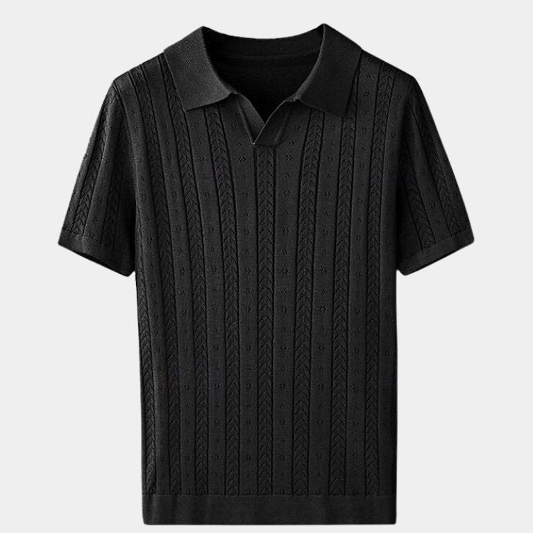 Curtis | Textured Knit Polo