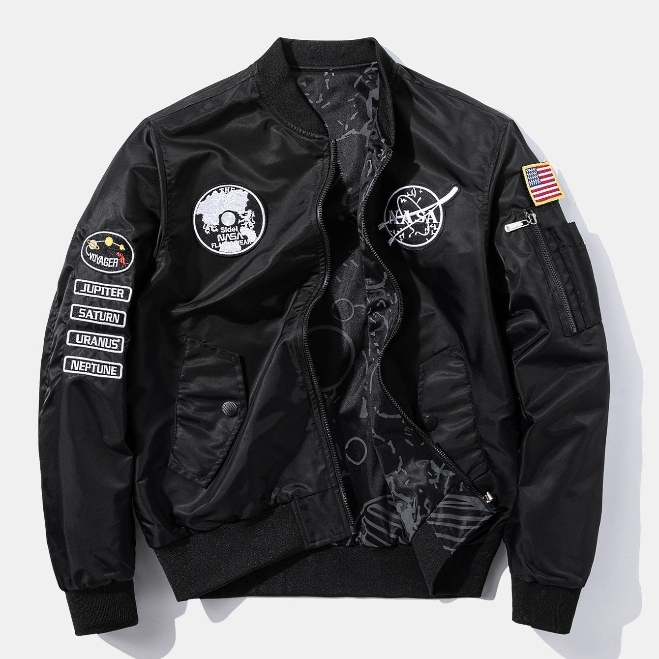 Etienne | Reversible Bomber Jacket with NASA Patch