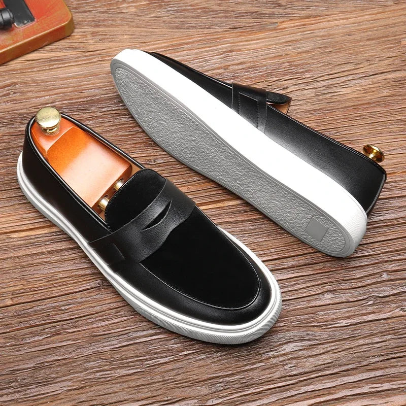 Caleb | Leather Penny Loafers