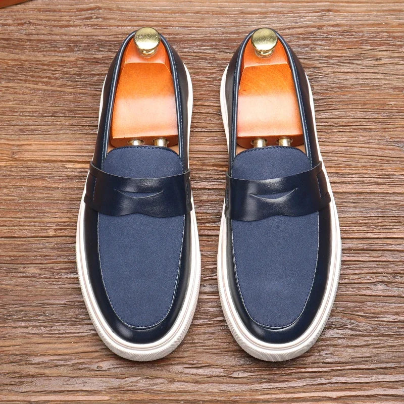 Caleb | Leather Penny Loafers