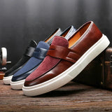 Caleb | Leather Penny Loafers