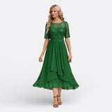 Dawn - Lace Dress with Short Sleeves