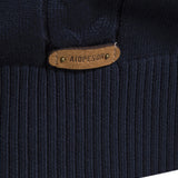 Lincoln | Contrast Pattern Jacquard Quarter-Zip Sweater