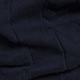 Lincoln | Contrast Pattern Jacquard Quarter-Zip Sweater