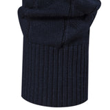 Lincoln | Contrast Pattern Jacquard Quarter-Zip Sweater