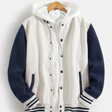 Samuel | Contrast Trim Baseball Jacket