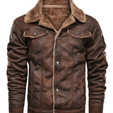 Thierry | Faux Suede Jacket with Faux Fur Lining