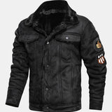 Thierry | Faux Suede Jacket with Faux Fur Lining