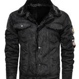Thierry | Faux Suede Jacket with Faux Fur Lining