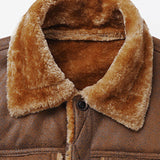 Thierry | Faux Suede Jacket with Faux Fur Lining