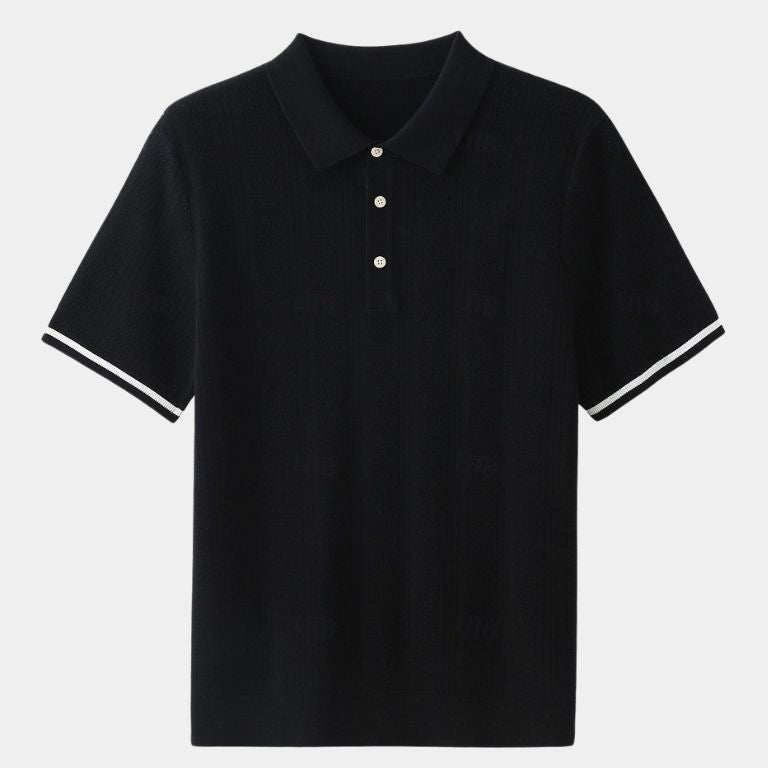 Brian | Brown Textured Polo