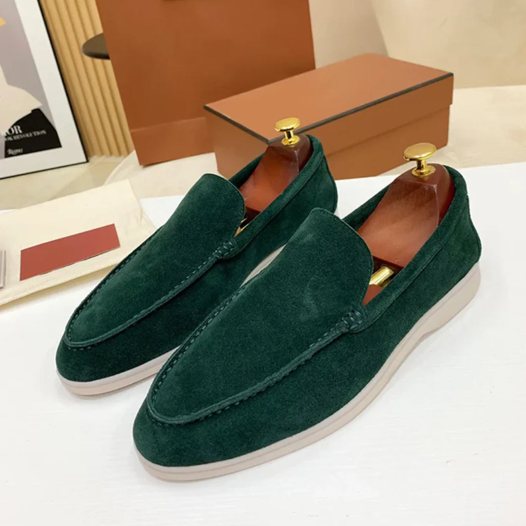 Gavin | Classic Suede Penny Loafers