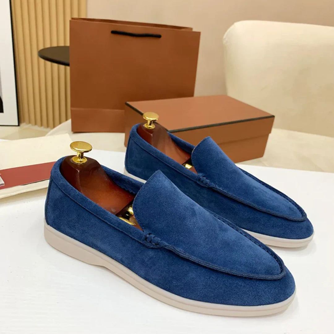 Gavin | Classic Suede Penny Loafers