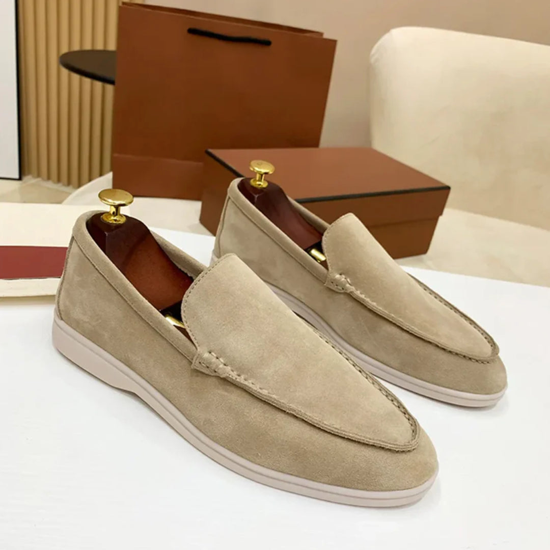 Gavin | Classic Suede Penny Loafers