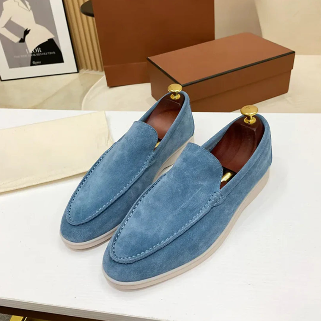 Gavin | Classic Suede Penny Loafers