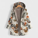 Cream & Orange Floral