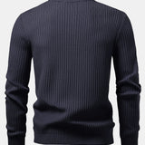 Silas | Ribbed Henley Sweater