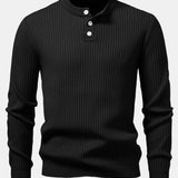 Silas | Ribbed Henley Sweater