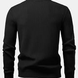 Silas | Ribbed Henley Sweater