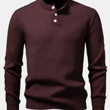 Silas | Ribbed Henley Sweater