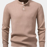 Silas | Ribbed Henley Sweater