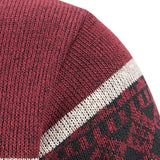 Weston | Geometric Print Zip Sweater