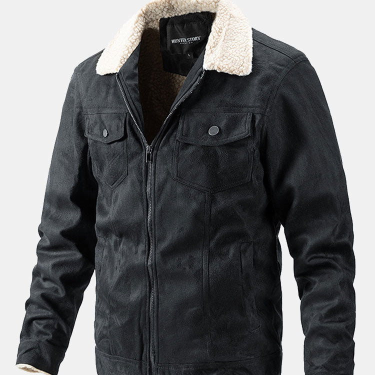 Crosby | Faux Suede Jacket with Teddy Lining