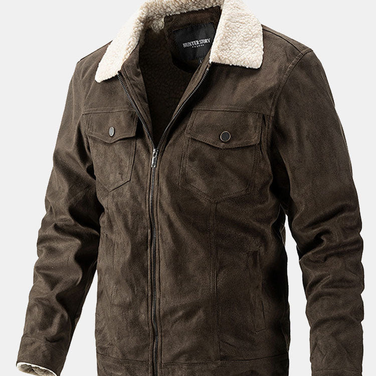 Crosby | Faux Suede Jacket with Teddy Lining