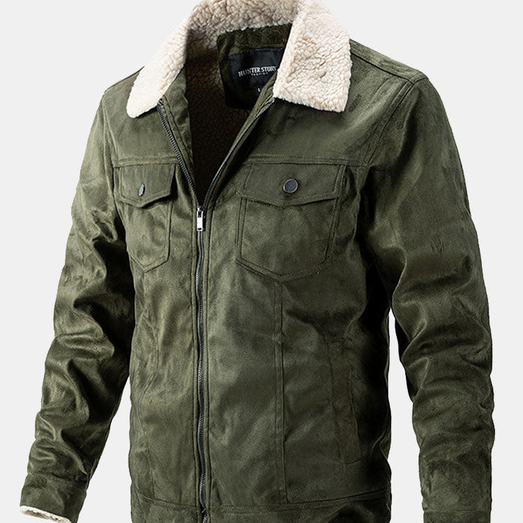 Crosby | Faux Suede Jacket with Teddy Lining