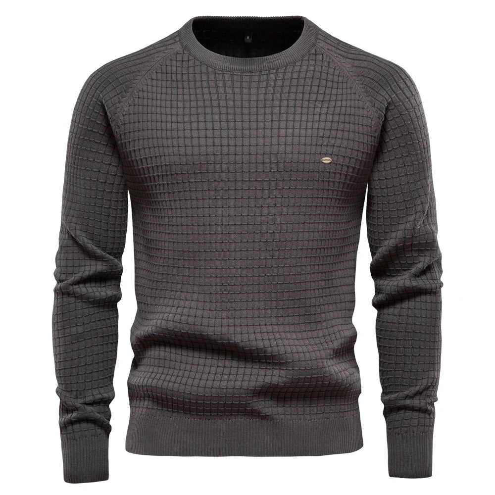 Hayden | Elegant Check Pattern Sweater