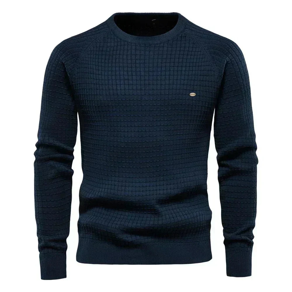Hayden | Elegant Check Pattern Sweater