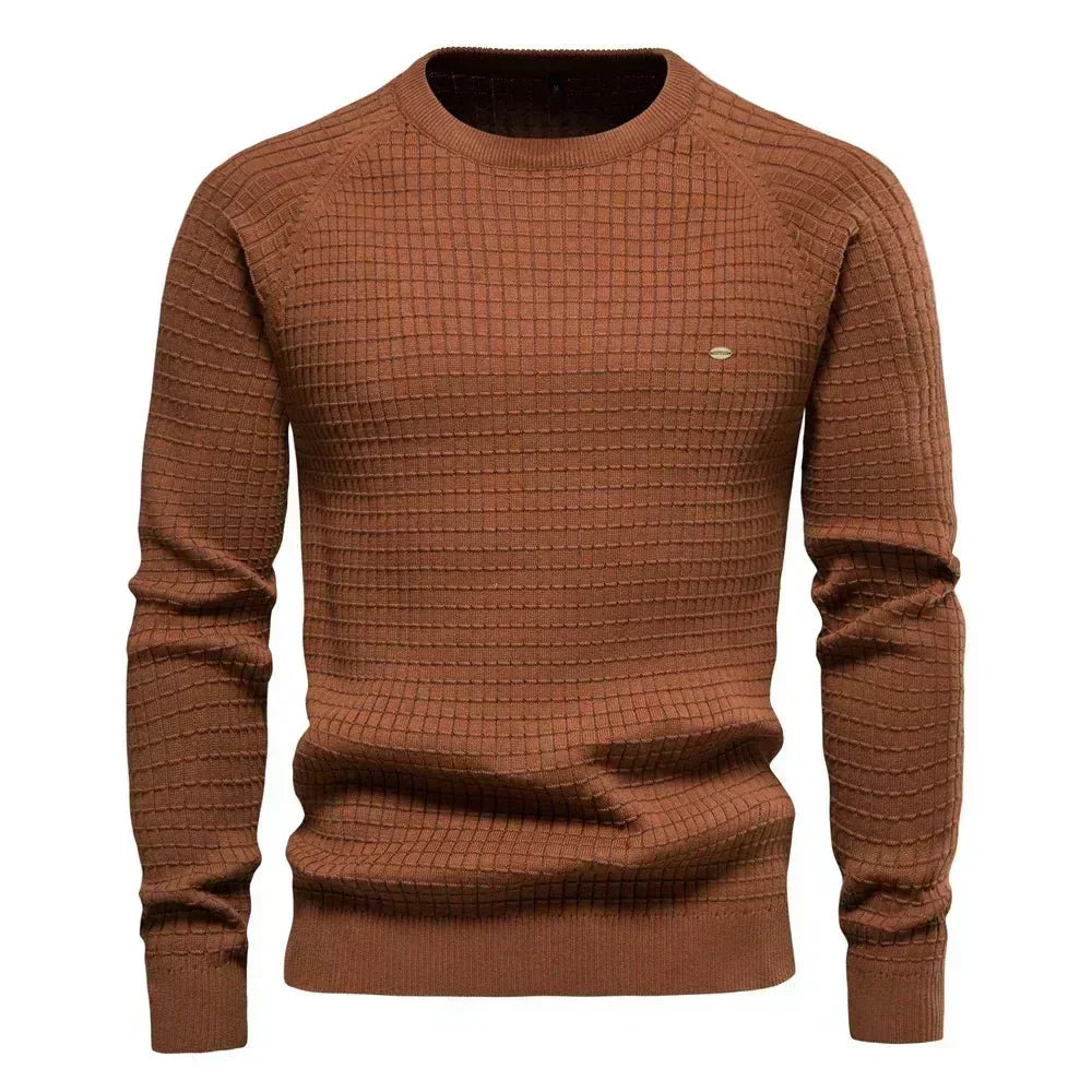Hayden | Elegant Check Pattern Sweater